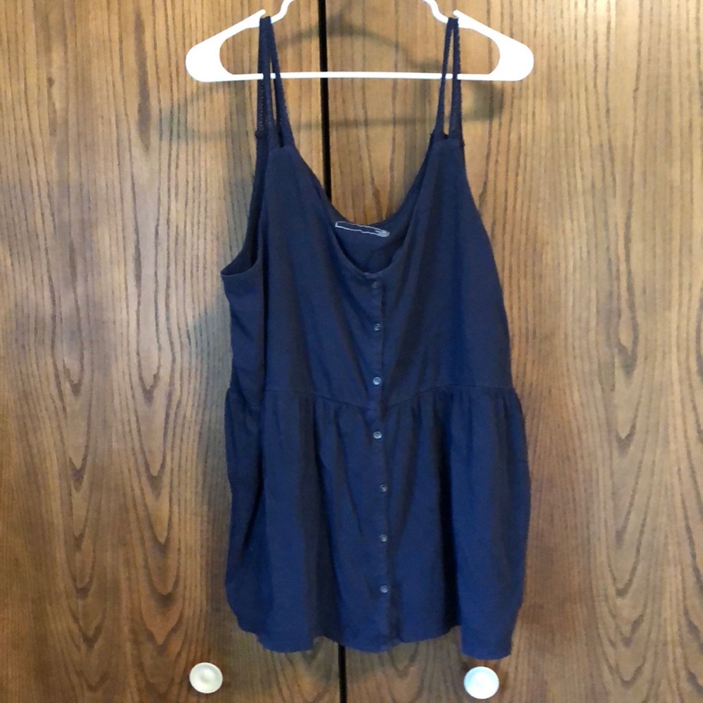 Lace strapped baby doll top!